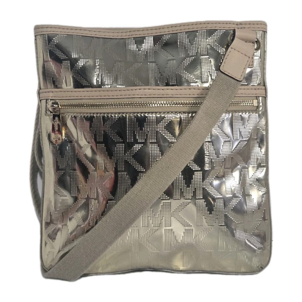 Michael Kors Metallic Gold Mirrored Crossbody Bag Purse